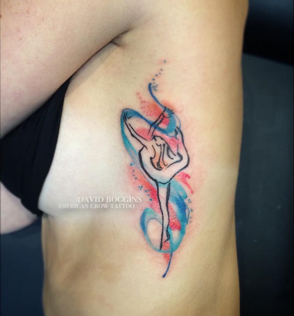 Warkraft Tattoo Studio - Dancing doll tattoo with watercolor effect....  Visit our website.Link in the bio. #infinitytattoo #love #tattoo #process  #tracing #jeselpark #bhayandar #Rudratattoostudio #eyebrowpeircing  #aghoritattoo #inktattoo #tattoostudio ...