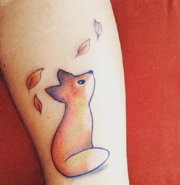 Fox tattoo on the ankle  Tatuagem de raposa Tatuagem pequeno principe  Tatuagens