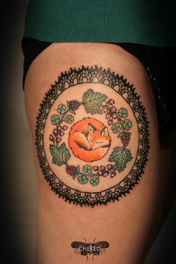 Buy Fox Tattoo Patchsemi Permanent Tattoo Holiday Gift Online in India   Etsy