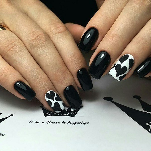 50 Black Nail Art Designs Nenuno Creative