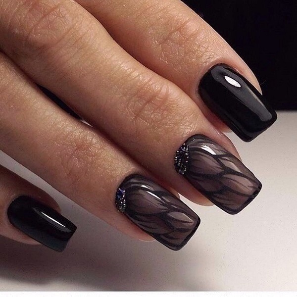 50 Black Nail Art Designs Nenuno Creative 