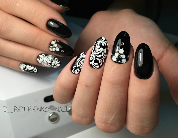 50 BLACK NAIL ART DESIGNS - nenuno creative