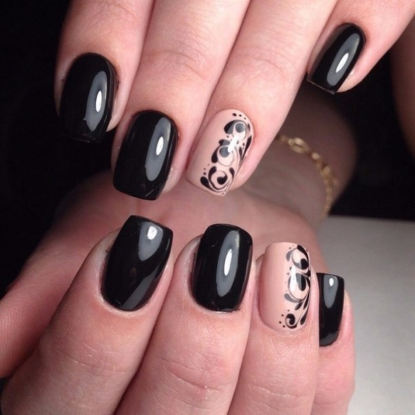 50 BLACK NAIL ART DESIGNS - nenuno creative