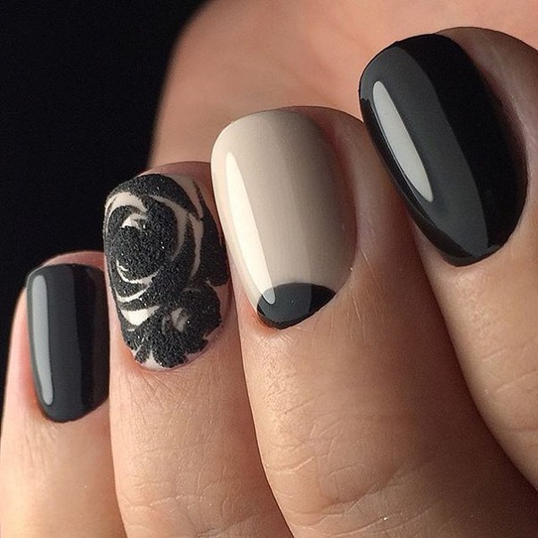 50 BLACK NAIL ART DESIGNS - nenuno creative