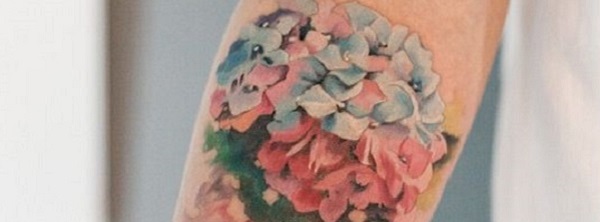 Aggregate more than 77 hydrangea tattoo black and white best  incdgdbentre