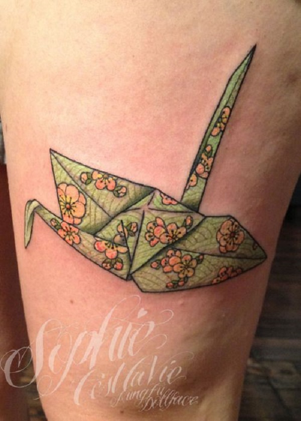 65 Origami Bird Tattoos nenuno creative