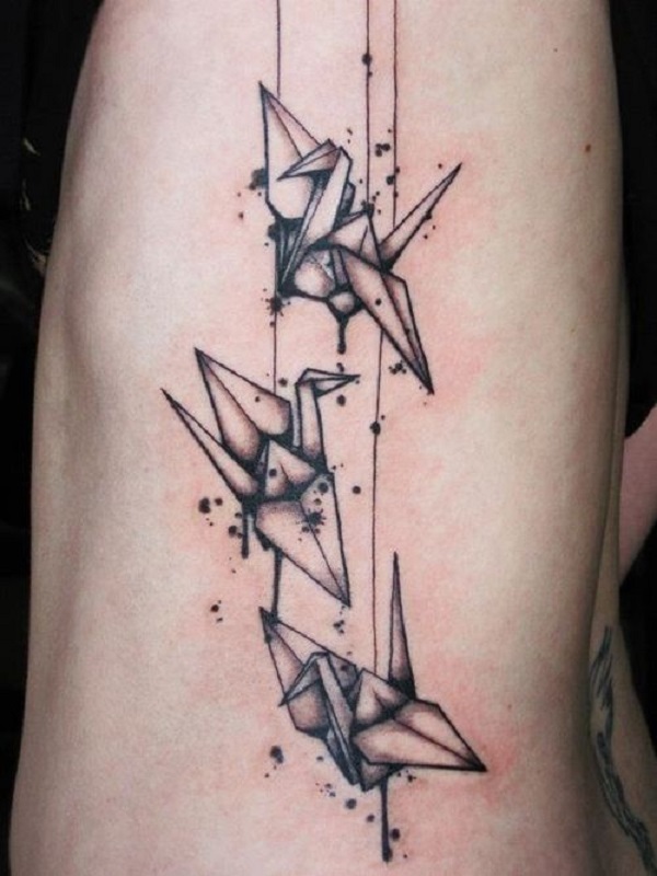 65 Origami Bird Tattoos nenuno creative