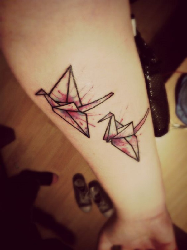 65 Origami Bird Tattoos nenuno creative