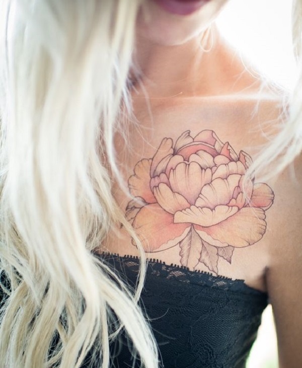 pink peony tattoo by Dana Helmuth TattooNOW