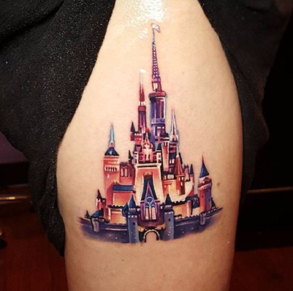 55 Castle Tattoo Art Designs nenuno creative