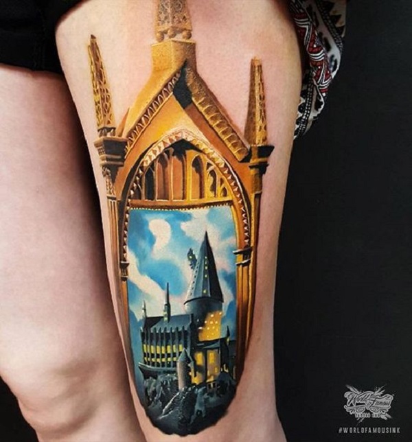 Tattoo Flash Designs 5 | Castle tattoo, Castle drawing, Architecture  drawing art