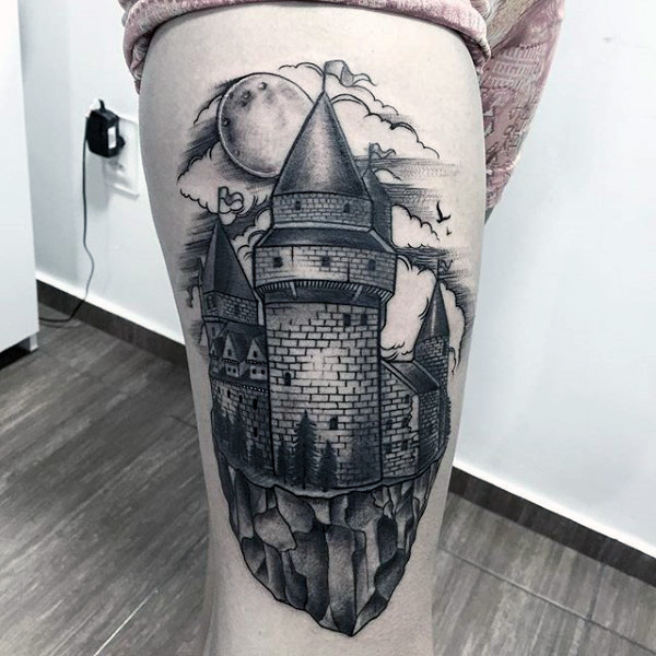 castle tattoo  All Things Tattoo