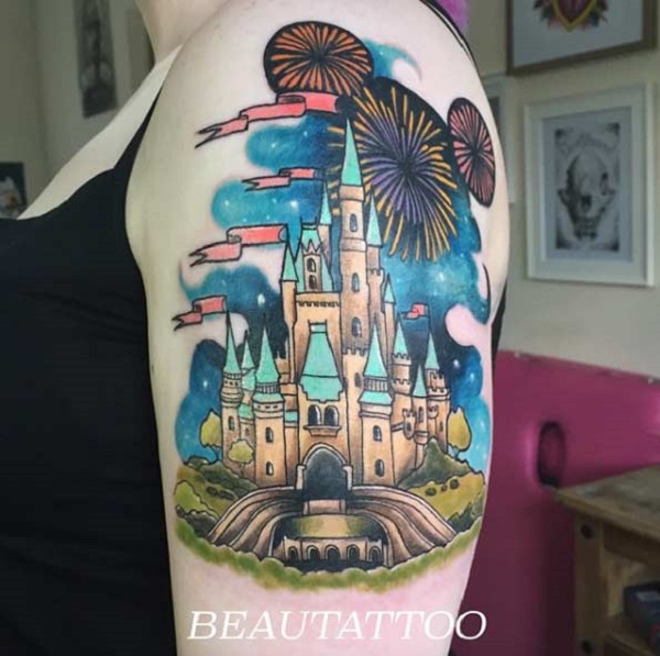 55 Castle Tattoo Art Designs  nenuno creative