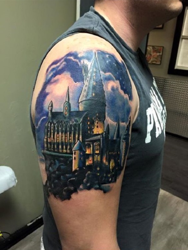 Top 30 Castle Tattoos  Best Castle Tattoo Designs  Ideas