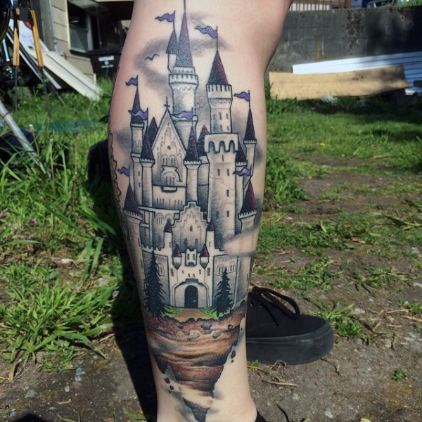 castle tattoo by spdmngtruper on DeviantArt