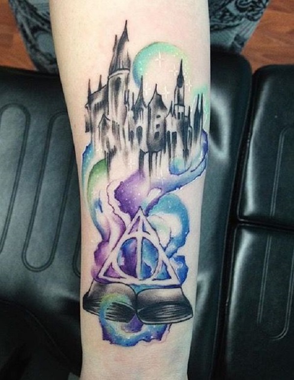 Hogwarts Castle Tattoo Design