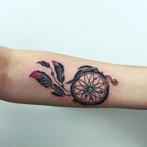 150 Awesome Dreamcatcher Tattoos  Meanings  Dream catcher tattoo Tattoos  Dream catcher tattoo design