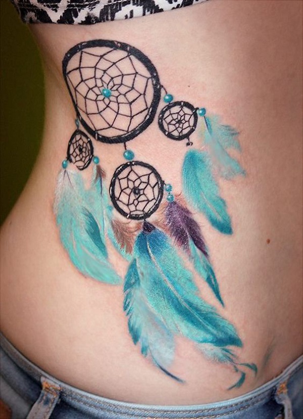 Shoulder Dreamcatcher tattoo women at theYoucom