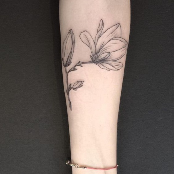 70 Magnolia Flower Tattoo Design Ideas - nenuno creative