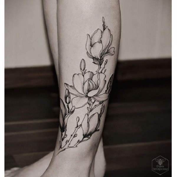 Top 63 Best Magnolia Tattoo Ideas  2021 Inspiration Guide