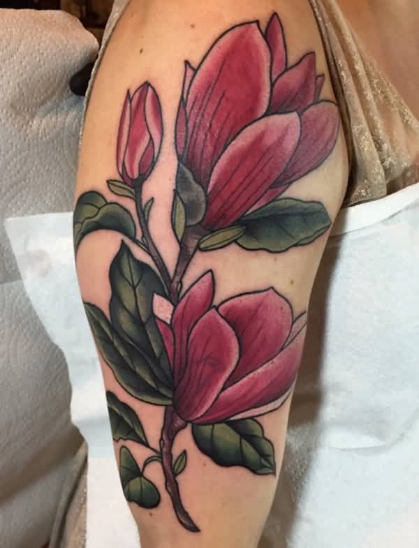 70 Magnolia Flower Tattoo Design Ideas - nenuno creative