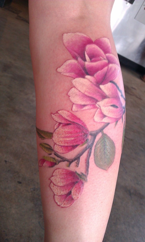 Magnolia Flower Tattoos Designs - 70 Magnolia Flower Tattoo Design ...