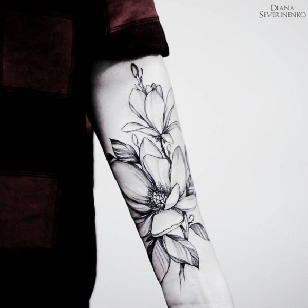 70 Magnolia Flower Tattoo Design Ideas Nenuno Creative