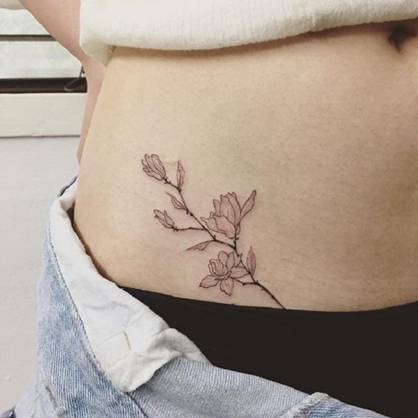 Tiny Magnolia by tattooist Nemo  Tattoogridnet