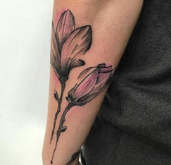 70 Magnolia Flower Tattoo Design Ideas - nenuno creative