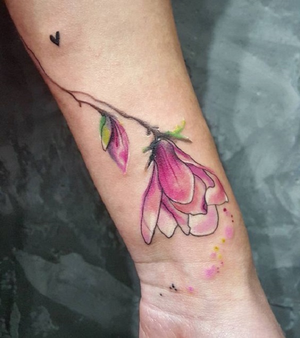 70 Magnolia Flower Tattoo Design Ideas - nenuno creative