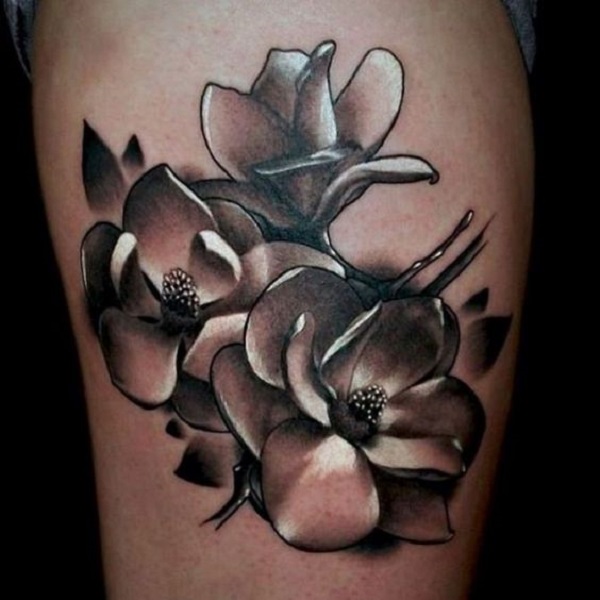 Magnolia Flower Tattoo | InkStyleMag