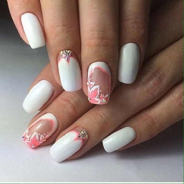 60 White Nail Art Designs - nenuno creative