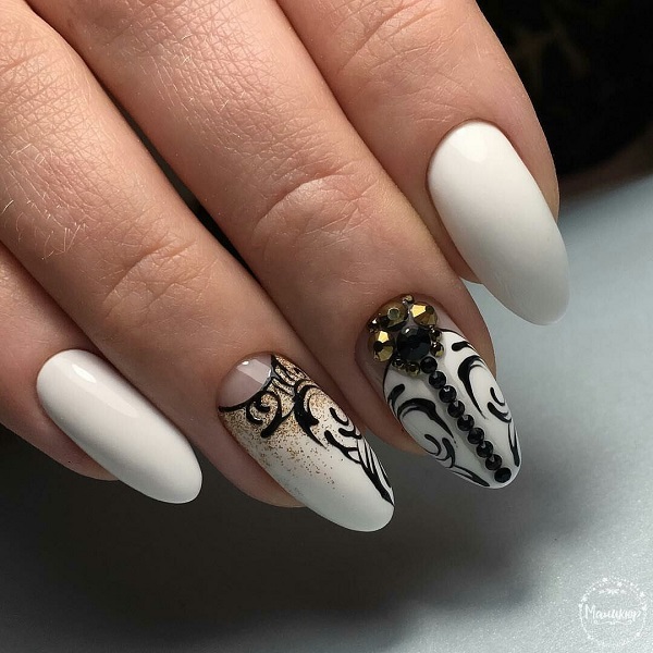 60 White Nail Art Designs - nenuno creative