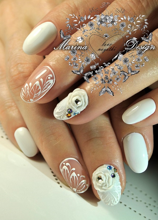 60 White Nail Art Designs - nenuno creative