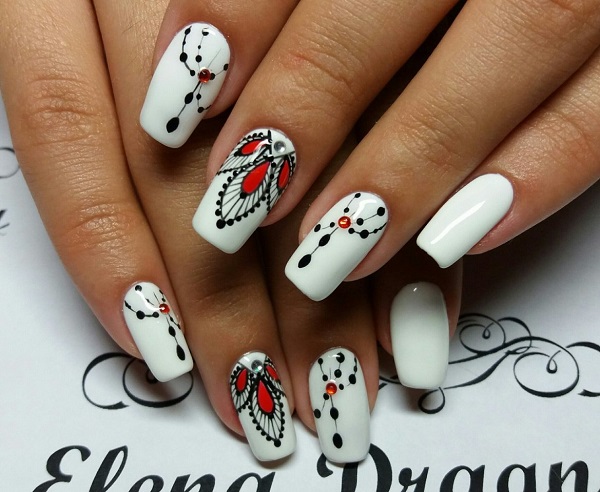 60 White Nail Art Designs Nenuno Creative