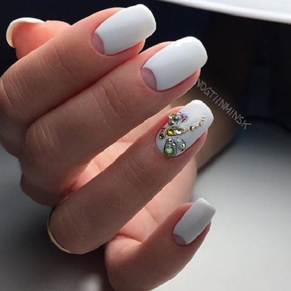 60 White Nail Art Designs Nenuno Creative