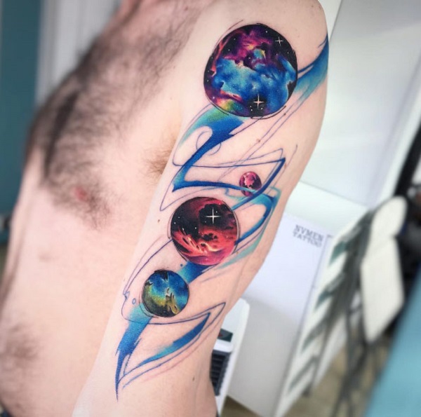 Vintage Karma - Galaxy tattoo by Caleb! ✨✨✨ | Facebook