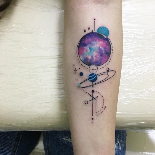 60 ideas for a gorgeous galaxy tattoo you will definitely love