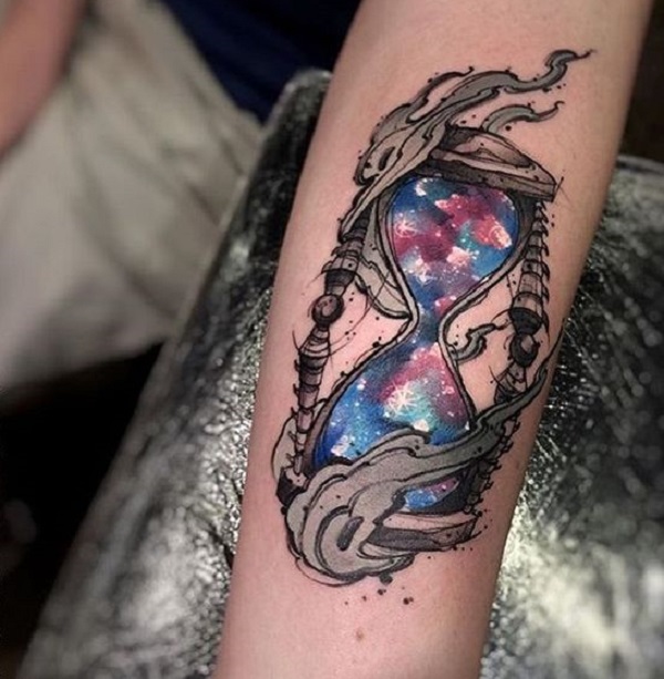 Tattoo uploaded by Daria Stahp • Little galaxy on my boss 💪🏻🖤 #tattoo  #tattooart #galaxytattoo #ufotattoo #colortattoo #warsawtattoo  #bydgoszcztattoo • Tattoodo