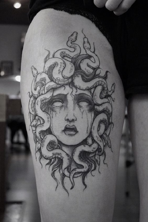 37 Leg Medusa Tattoo  Tattoo Designs  TattoosBagcom