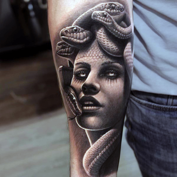 11 Medusa Tattoo Ideas to Honor the Legendary Gorgon  Lets Eat Cake