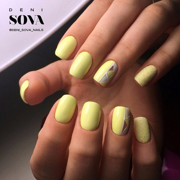 45 Yellow Nail Art Designs Nenuno Creative