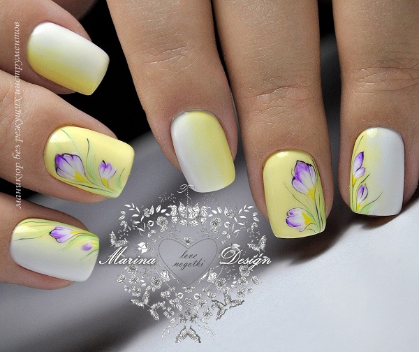 45 Yellow Nail Art Designs - nenuno creative