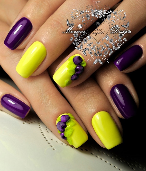 45 Yellow Nail Art Designs - nenuno creative