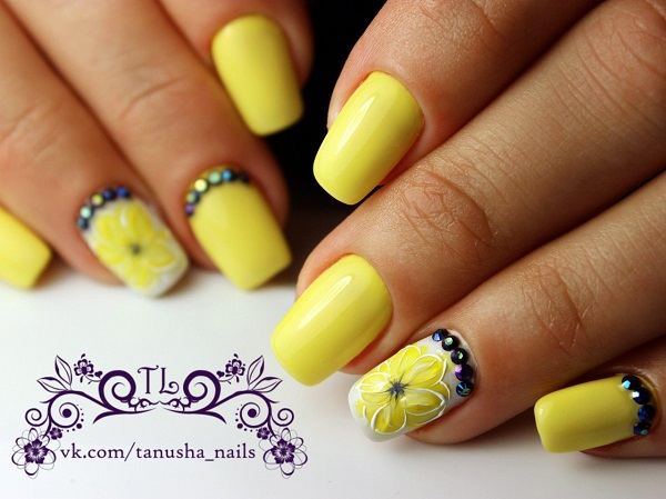Yellow Nail Art Designs for Beginners - wide 2