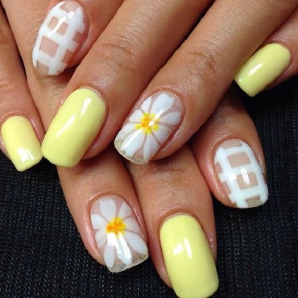 45 Yellow Nail Art Designs - nenuno creative