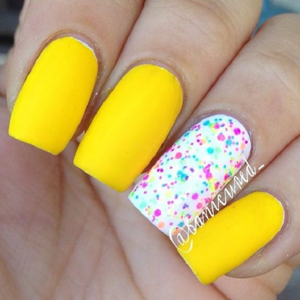 45 Yellow Nail Art Designs - nenuno creative