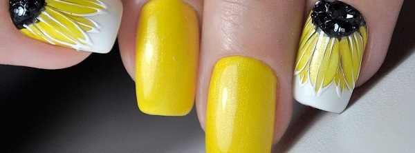 Yellow and silver nail art ideas ~ More Nail Polish