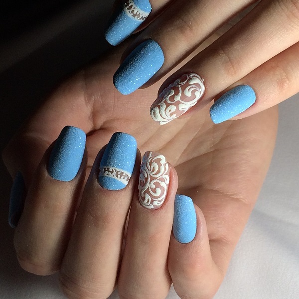 65 Blue Nail Art Ideas Nenuno Creative