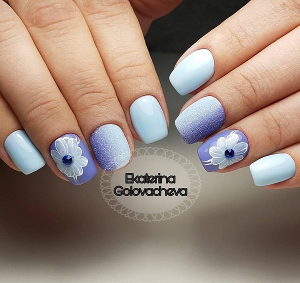 65 Blue Nail Art Ideas Nenuno Creative